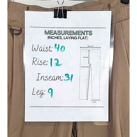 5.11 Tactical Mens 40x32 Pants Cargo Pockets Brown Side Waist Elastic Utilitech - Picture 8 of 8